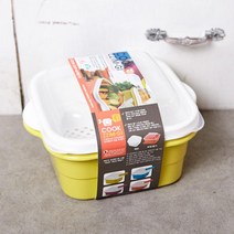 쿡 찜기(색상랜덤) 찜통 찜기 전자렌지 주방용품 밀폐용기