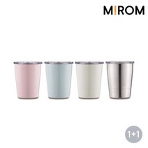 텀스 미롬 쁘띠 진공 스텐텀블러 210ml 2P, 색상:블루+블루