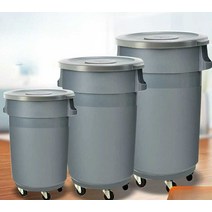 화장실 청소 쓰레기통 분리수거함 이동식 다용도 탕비실 핸드카, 120L