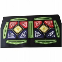 가정용 펌프 게임 DDR 댄스 투 명성 댄스 카펫 싱글 카펫 댄스 투 명성 댄스 머신 더블 플로어 매트 연습 홈 매트, 1.4x2.5m 더블 버전