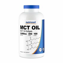 Nutricost 뉴트리코스트 MTC 오일 MCT Oil 1000mg (300정)
