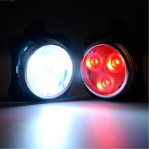 USB 충전식 자전거 야간 안전 라이트 안전등 안전용품, 레드