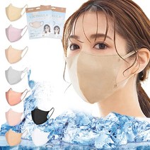 [2022-06 여름용 얇은] cicibella3D 마스크 여름용 마스크 얇은 입체 마스크 부직포 혈색 마스크 바이 컬러 마스크 부직포 마스크 컬러 3D 마스크 입체 부리 마스크 일회용 작은 얼굴 티크 마스크 귀가 아프지 않는 20 장 꽃가루 PM2.5 (핑크 베이지), 핑크 베이지