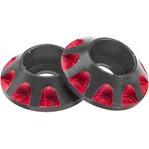 HIRCQOO 2Pcs HIRQOO 110 RC 날개단추 메탈 리어 가스켓 OD 11mm HPI HSP Redcat Traxxas Axial 오프로드 트럭 버기 레이싱카 레드, Red