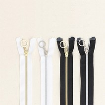 소잉데일리 의류용 지퍼 및 슬라이더 모음전_ 3호 5호 80여종, 65cm_블랙, 10. 5호 코일 실버지퍼
