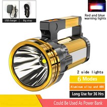 150W 강력한 손전등 50000 루멘 LED 토치 탐조등 8000mAh 내장 배터리 방수 사냥 스포트라이트 야외, [04] Package D