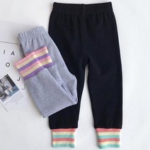 3색 레인보우 유아 밴딩 조거바지(90-130) 304358