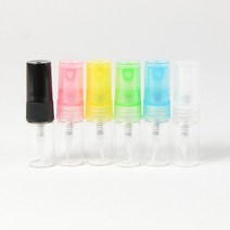 스윗바틀 향수공병, 10개, ②2ml 투명유리병/반투명 흰색캡