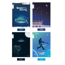 초등학생 생일선물 일기공책 입학선물 공책 30개 메모노트, 랜덤발송
