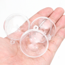 투명공 플라스틱 투명캡슐 아크릴볼, 1, 01 투명공 원  4cm 5set