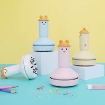 안녕오리 책상 지우개 진공청소기, 핑크, 1개