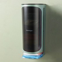 토탈언니네 주방 뽑아 쓰는 쓰레기 봉투 수납함 벽걸이 정리함 디스펜서, 그린