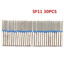 30pcs Dia.1.6mm 치과 다이아몬드 Burs 훈련 고속 핸드 피스 연마 화이트닝 도구 치아 미백을위한, SF11 30PCS