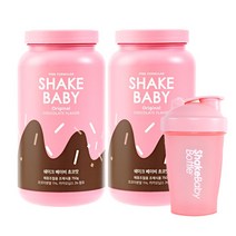 쉐이크베이비 단백질 다이어트 식사대용쉐이크 2입+보틀세트, 초코맛750g+초코맛750g+핑크보틀1개, 1세트