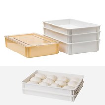 PC 도우박스 폴리카보네이트 빵집 제과 제빵 피자 베어커리 용품 블라스틱 숙성 박스, 횐색, 소, 1개