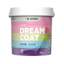 제비스코 친환경 항균페인트 드림코트 0.9L, 에그쉘광미스틱그레이, 1개, 900ml