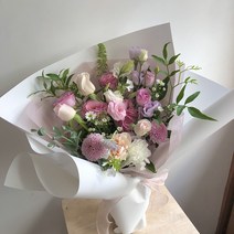 남구꽃배달 해운대꽃집 중형꽃다발 연보라색감, 영도구/송정