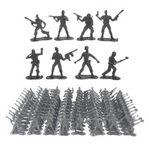 shangren 100 PCS 피규어 육군 남자 장난감 군인 Playset 액션 피규어, 블랙
