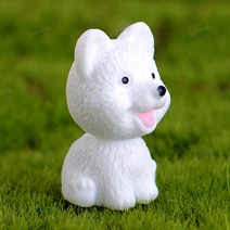 테라리움 피규어 미니 강아지모형 반려견 장식 재료 소품, 그레이 (03-241G)