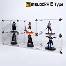 레고장식장 피규어진열장 건담진열장 아크릴장식장 엠블럭 스페셜 E타입 2층X3칸 6칸형(앞/뒤덮개포함), 06.스페셜E타입2층X3칸 6칸형(프리미엄 흰색+크롬)