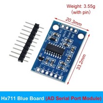 로드 셀 1kg 5kg 10kg 20kg hx711 ad module weight sensor 전자 저울 알루미늄 합금 arduino용 무게 압력 센서, hx711 블루