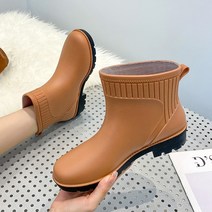 여성장화 신상레인부츠 패션장화 예쁜방수장화 성인레인부츠 숏레인부츠 미들장화 방수워커 인박카001 장화 물 신발 새로운 미끄럼 방지 장화 주방 고무 신발 패션 방수 숙녀 플러스 벨벳 여성의 따뜻한 물 장화의 한국어 버전