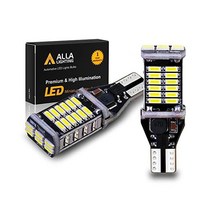 Alla Lighting 912 921 백업 후진등용 LED 전구 6000K 크세논 백색 CANBUS 4014 30SMD T10 T15 906 W16W 921K 922 360°