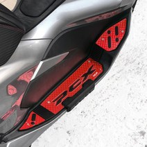 혼다 더뉴 pcx125 발판 튜닝 스텝 가드 19-20년식, Red-레드, 1개