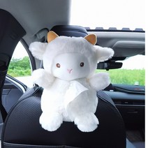 이모스트 이상한 친구들 차량용 티슈걸이, 화이트양, 1개