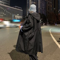 남성롱코트코디 후드 트렌치 남자 봄가을 하프기장 가을옷 2833666189