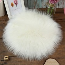 양털러그 거실 카페트 인조 천연 원형 미니 단모 장모 대형 디자인 워셔블 30*30 cm 부드러운 인공 양모 깔