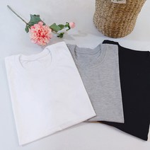 스마일컴퍼니 무지티 반팔티셔츠 3장세트 면티100% 단체 성인 아동