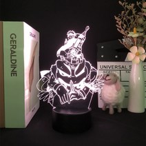 야간 조명 3D LED Uchiha Narutoe 그림 Kakashi Hatake Nightlight for Kids 침실 장식 터치 램프 Anime Child Xmas Gift., 16 color with remote, 05 5