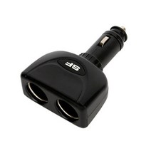 다이렉트 2구 소켓 시거잭 전압 국산 12V 24V 차량용충전기, 블랙