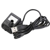 수중펌프220v 수족관펌프 소형무소음펌프 울트라 조용한 미니 브러시리스 usb 워터 펌프 5v 70cm 잠수정 수족관 순환 드롭 배송, 검은색