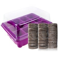 지피7 펠렛 압축배양토30개+모종트레이