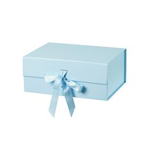 리빙앤도 고급 리본매듭 기프트박스 1호, 1개, 스카이 블루