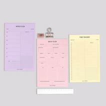 세컨드맨션 A5 플랜 메모 패드 데일리 위클리 타임, 01데일리 플랜