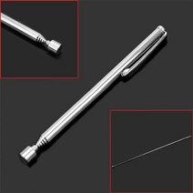 미니 휴대용 텔레스코픽 자석 마그네틱 펜 1 개 픽업 너트와 볼트 프로모션 핸드헬드 도구 길이 조절 실버 톤, 1 PC Tweezers