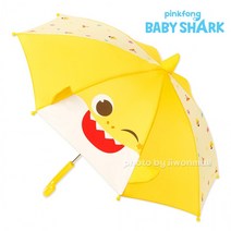 핑크퐁 아기상어 캐릭터 패턴 40cm 입체 우산 227509