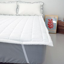 선염 고정밴딩 여름 침대패드 S/SS Q, 화이트