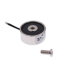 솔레노이드 미니 전자석 솔레노이드 P25/11 흡입 홀더 50N 5KG 전자석 12V 24V 코일 전기 자석, 6V