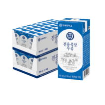 연세우유 전용목장 멸균우유 180ml, 48팩