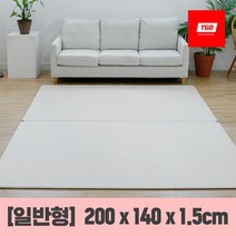[티지오매트] 우다다 PVC 양면 놀이방매트 (일반형), 1.[양면]모던크림+모던그레이