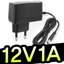 명호전자 12V 아답터 0.5A 1A 1.5A 2A 3A 3.5A 4A 5A 6A 8A 10A 12A 15A 500mA dc 어댑터, 05. 12V1A벽걸이형(검정)
