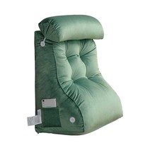삼각 쿠션 침대 헤드 등받이 베개 세트, 쿨한 실크 블루 그레이 폭 45CM