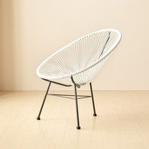 피카소가구 뉴 코드체어 야외라탄의자 아웃도어 테라스 아카풀코 야외의자, 뉴 코드체어-화이트