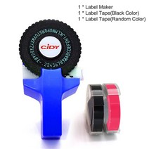 택배송장라벨프린터 배송 송장 인쇄기 3d 엠보싱 수동 테이프 용 motex e101 용, 푸른, 다른
