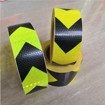 안전표지5CM 폭 도로 교통 건설 현장 자기 접착 PVC 반사 안전 테이프 화살표/능 직물 경고 기호 228 메터/, 04 White Red Twill