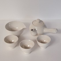 다기 백자 3인 다도세트 여주 전통핸드메이드 단아하고 순백한 백자 다기세트 실용 선물용